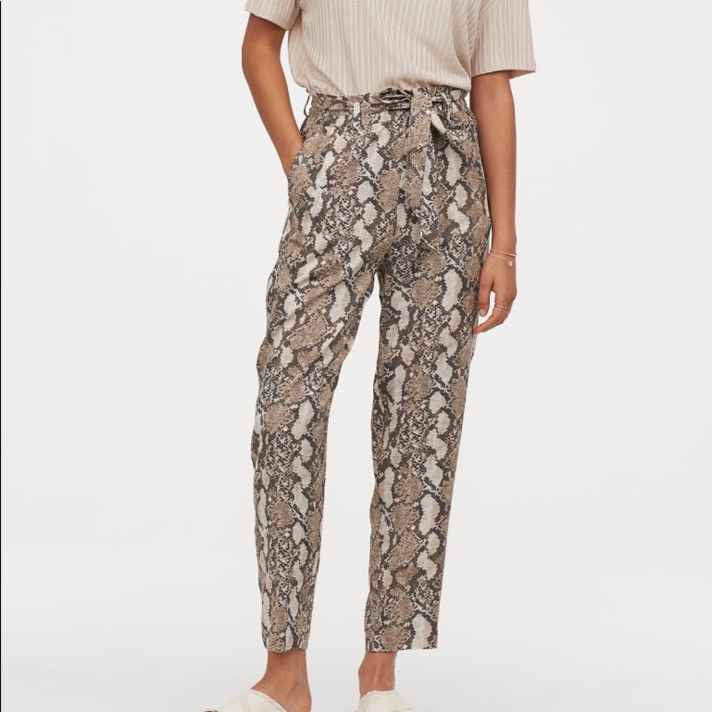 Snakeskin pants